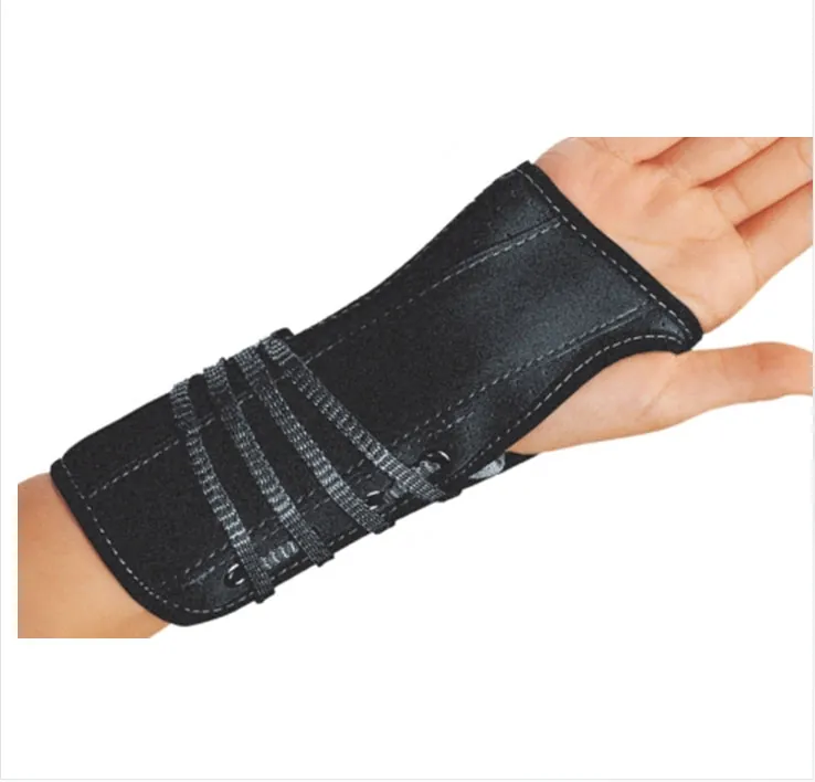 Wrist Brace ProCare® Aluminum / Flannel / Suede Right Hand Black X-Large