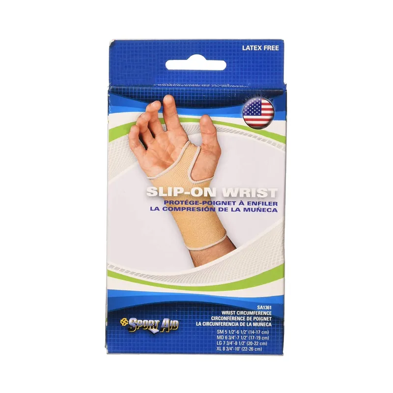 Wrist Support Cotton / Elastic Left or Right Hand Beige Small