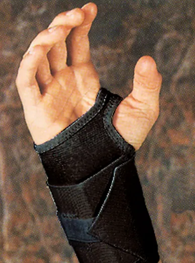 Wrist Support with Tension Strap Elastic / Plastic Right Hand Black X-Large