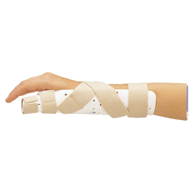Wrist / Thumb Splint DeRoyal® Fabric / Foam Left Hand White Medium / Large