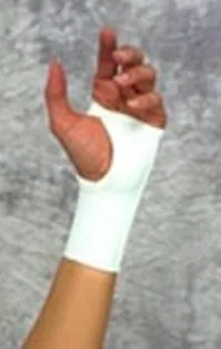 Wrist Support Elastic / Metal Left or Right Hand White Large