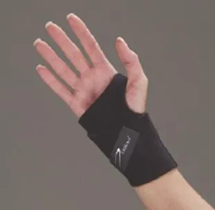Wrist Support Ambidextrous Wristlet Wraparound Neoprene Left or Right Hand Black One Size Fits Most