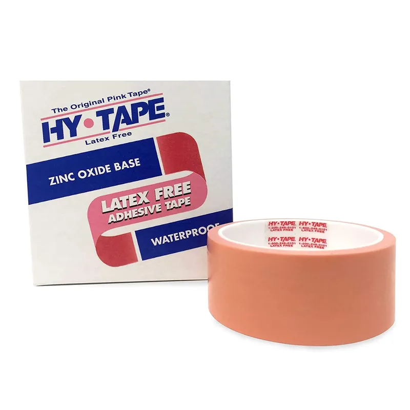 Medical Tape Hy-Tape® Waterproof Zinc Oxide Adhesive 1 Inch X 5 Yard Pink NonSterile