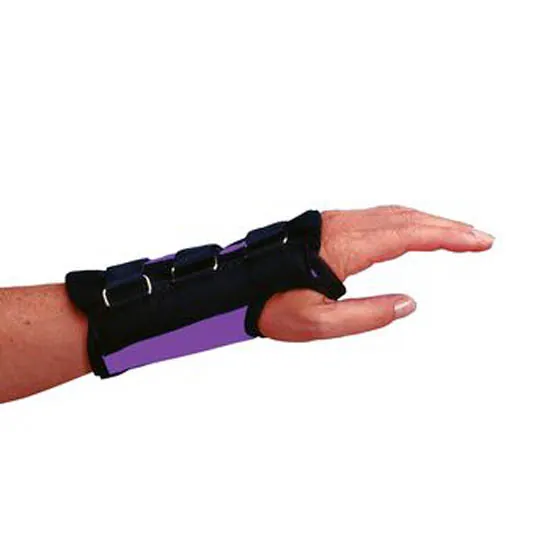 Wrist Brace Rolyan® D-Ring™ Aluminum / Polyester / Cotton / Foam / Polyester Left Hand Purple Small