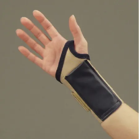 Wrist Flexion Splint ProFlex® Elastic Right Hand Beige / Black Large
