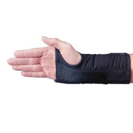 Wrist Brace Rolyan® D-Ring™ Aluminum / Polyester / Cotton / Foam / Polyester Left Hand Black X-Small
