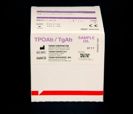 Reagent Diluent AIA-Pack® Sample Diluent Anti-Thyroid Peroxidase (Anti-TPO) / Tg Ab For Tosoh Automated Immunoassay Analyzers 4 X 100 mL