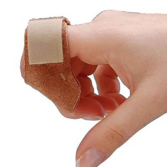Finger Splint Flexion One Size Fits Most Hook and Loop Closure Left or Right Hand Beige