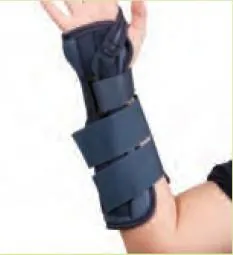 Wrist / Forearm Splint DeRoyal® Tietex Left Hand Blue Medium