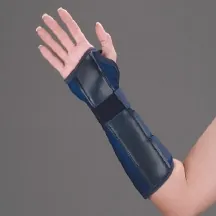 Wrist / Forearm Splint DeRoyal® Tietex Right Hand Blue Small