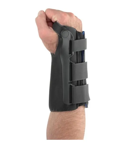 Wrist Brace Ossur® Exoform® Aluminum / Plastic Right Hand Black X-Large