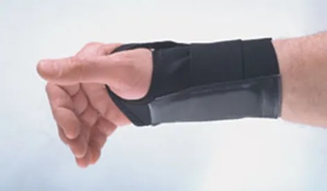 Wrist Support ProFlex® 4000 Single Strap Elastane / Elastic / Polyester Right Hand Black Medium