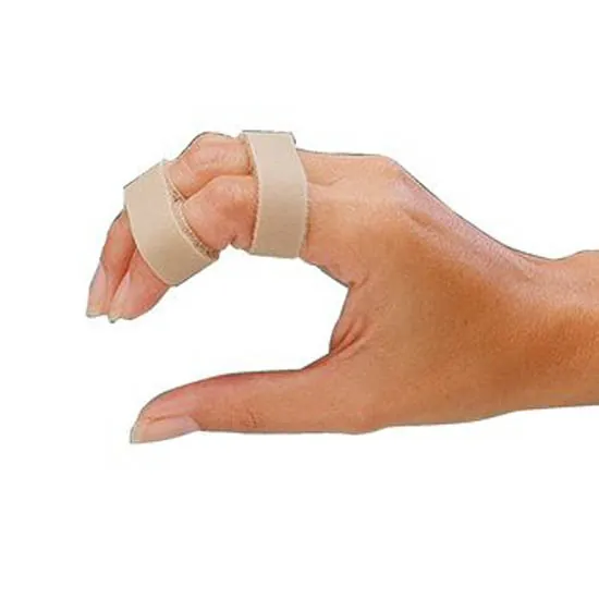 Finger Splint Rolyan® Buddy Strap One Size Fits Most Hook and Loop Strap Closure Left Hand Beige