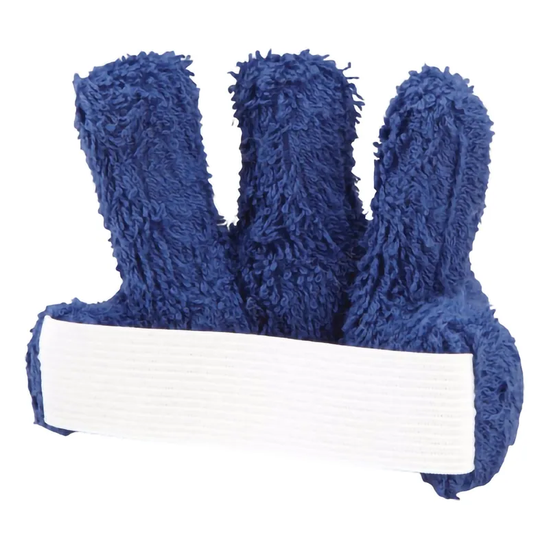 Finger Cushion Rolyan® Regular Elastic Strap Left or Right Hand Blue