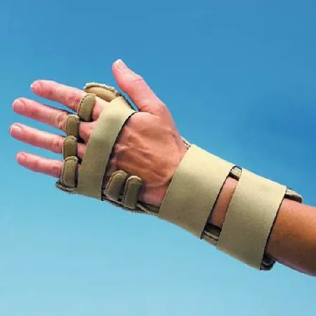 Wrist Splint Comforter™ Fabric / Metal / Neoprene Right Hand Beige Medium