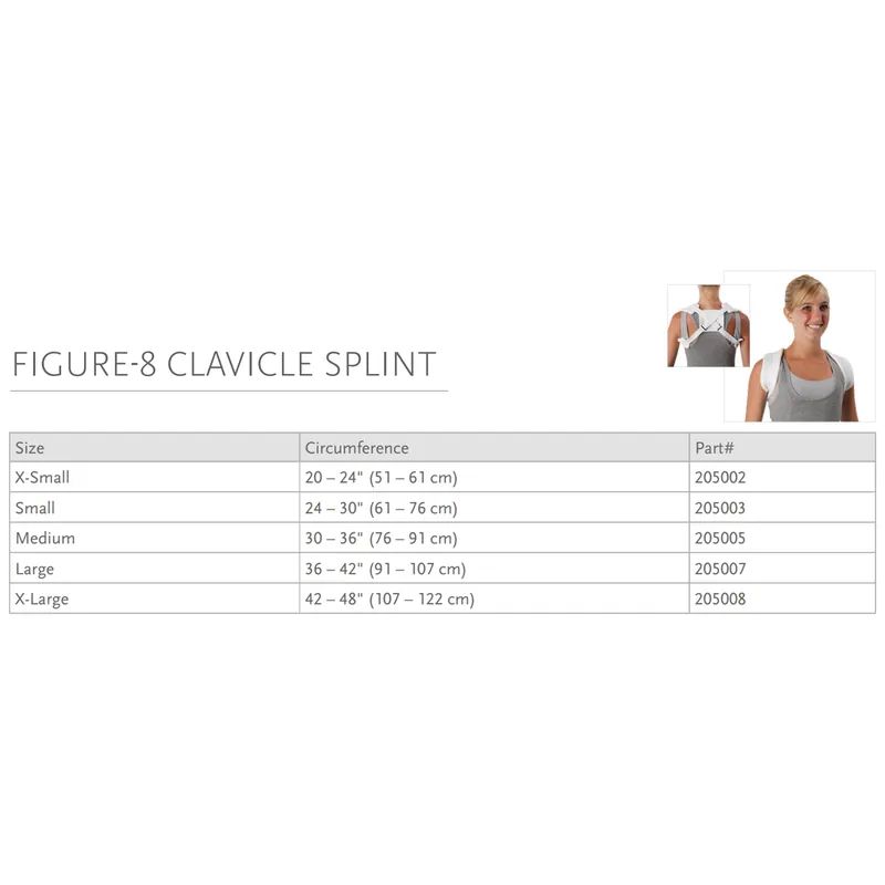 Clavicle Splint Ossur® Large Buckle Closure