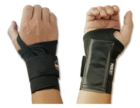 Wrist Support ProFlex® 4000 Single Strap Elastane / Elastic / Polyester Right Hand Black Small
