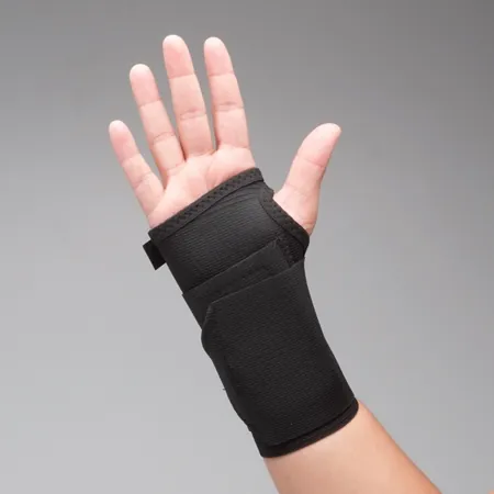 Wrist Support with Tension Strap Elastic / Plastic Left Hand Black Medium