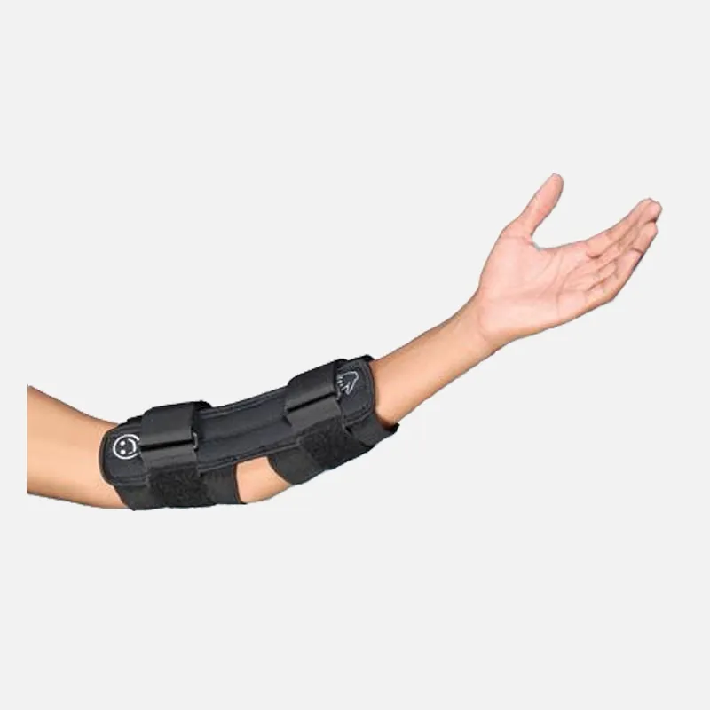Elbow Brace Short Hook and Loop Closure Black