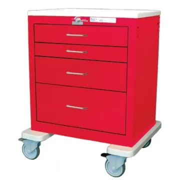 Treatment Cart Steel Red