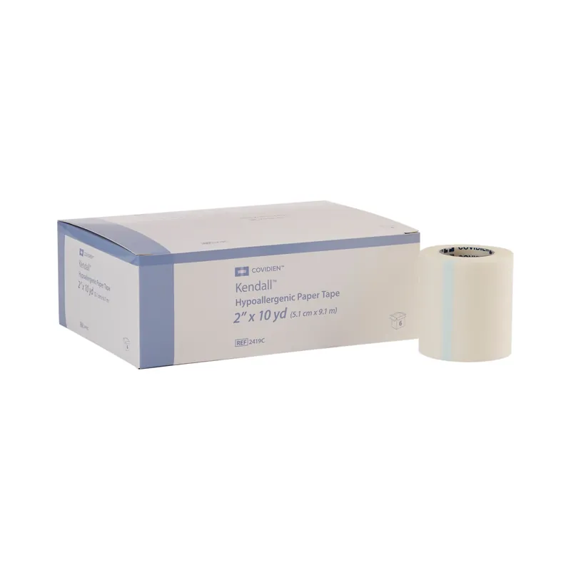 Medical Tape Kendall™ Hypoallergenic Breathable Paper 2 Inch X 10 Yard White NonSterile