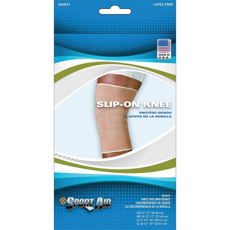 Knee Support Sport-Aid™ X-Large 20-1/2 to 24 Inch Knee Circumference 11 Inch Length Left or Right Knee