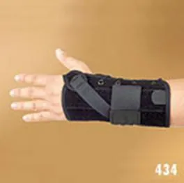 Wrist Brace Aluminum / Poly-Felt / Suede Right Hand Black Small