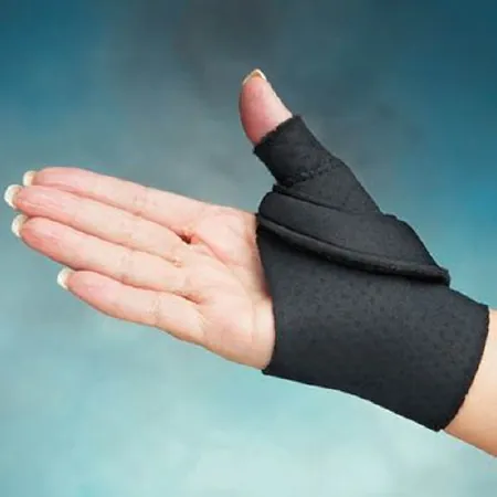 Thumb Splint Comfort Cool® Medium Hook and Loop Strap Closure Left or Right Hand Black