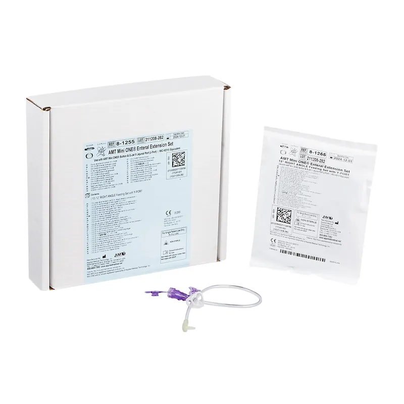 Right Angle Connector with Y-Port Adapter Mini ONE® 12 Inch, Purple