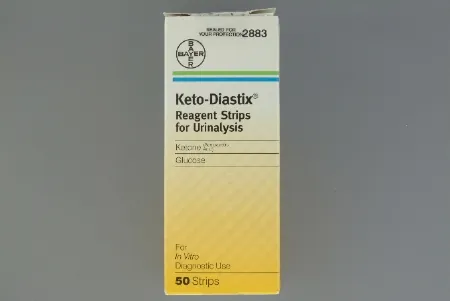Reagent Test Strip Keto-Diastix® Glucose, Ketone 100 Tests 100 per Bottle