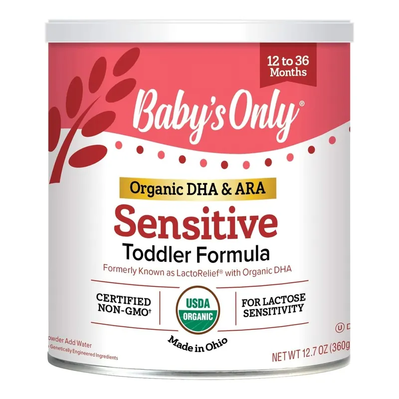 Toddler Formula Baby's Only Organic® Sensitive 360 Gram Can Powder Organic Lactose Sensitivity