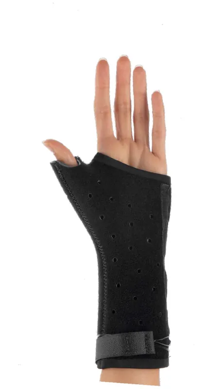 Thumb Splint Exos® X-Large Hook and Loop / Adjustable Cable Closure Right Hand Black
