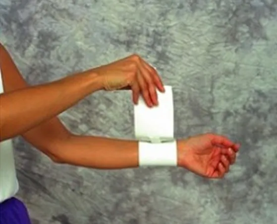 Wrist Support Wraparound / Wristlet Elastic Left or Right Wrist White X-Large