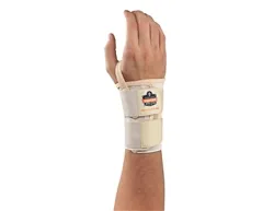 Wrist Support ProFlex® 4010 Double Strap Elastane / Elastic / Polyester Right Hand Tan X-Large
