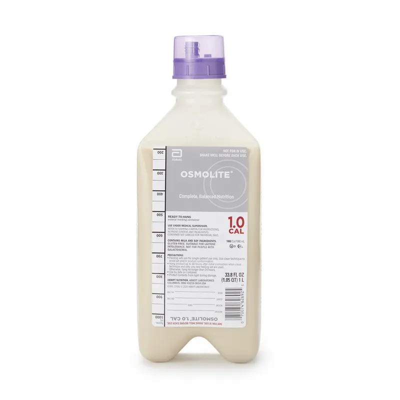 Tube Feeding Formula Osmolite® 1.0 Cal Unflavored Liquid 33.8 oz. RTH Container