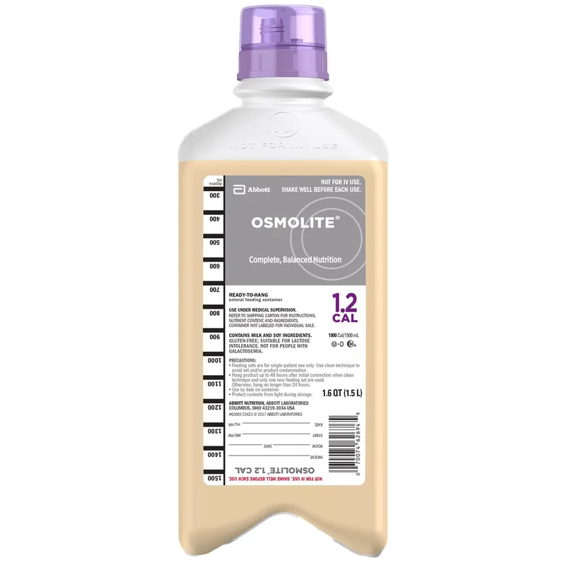 Tube Feeding Formula Osmolite® 1.2 Cal Unflavored Liquid 1.5 Liter RTH Container