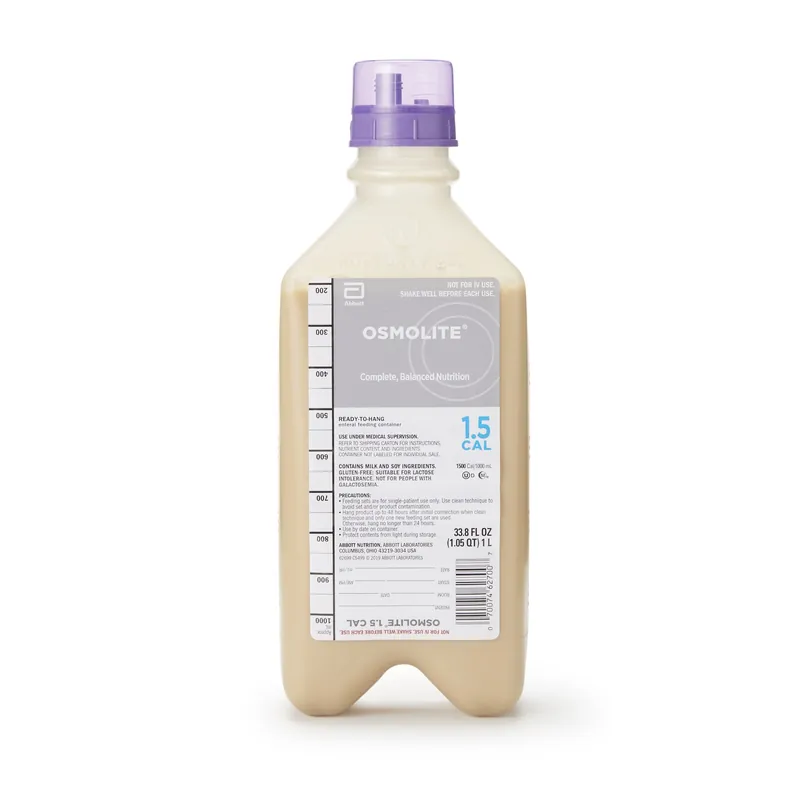 Tube Feeding Formula Osmolite® 1.5 Cal Unflavored Liquid 33.8 oz. RTH Container