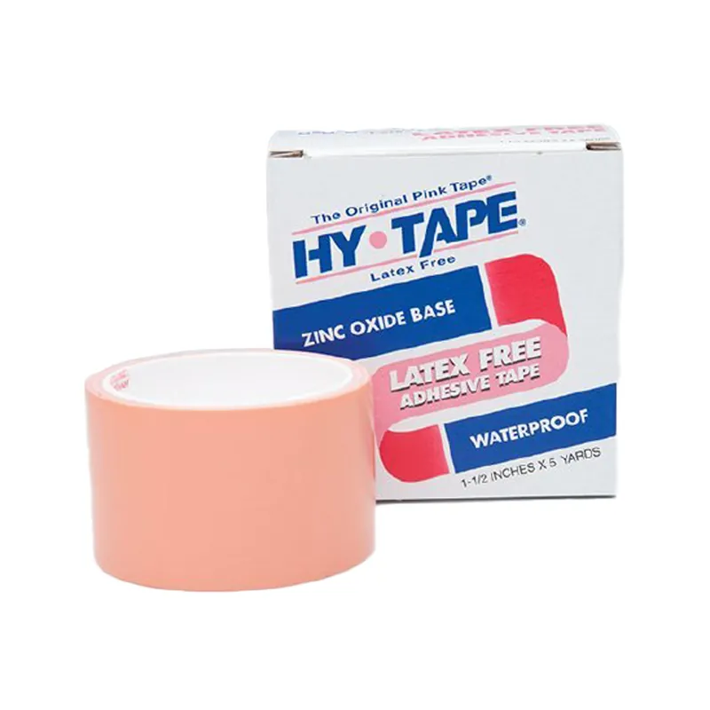Medical Tape Hy-Tape® Waterproof Zinc Oxide Adhesive 1-1/2 Inch X 5 Yard Pink NonSterile