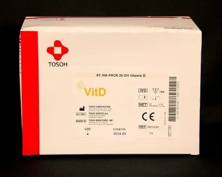 Reagent ST AIA-Pack® Immunoassay / Nutritional Assessment 25-hydroxyvitamin D (Vitamin D) For AIA® Automated Immunoassay Systems 100 Tests 20 Cups X 5 Trays