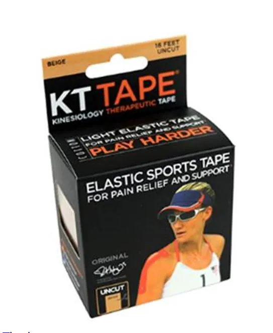 Kinesiology Tape KT Tape® Classic Uncut Cotton / Elastic 2 Inch X 5 Yard Tan NonSterile