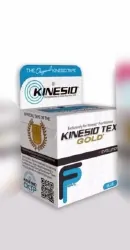 Kinesiology Tape Kinesio® Tex Gold™ FP Water Resistant Cotton 2 Inch X 34 Yard Blue NonSterile