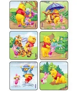 Kids Love Stickers® 75 per Unit Sunny time Pooh and Pals Disney Sticker