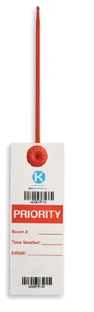 Instructional Tag Key Surgical® Write On Red / White 2 X 5-1/2 Inch Durable 50 per Case