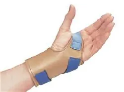 Wrist Support Freedom® Wrist-Trainer Gauntlet AliSoft™ Material / Nylon Right Hand Blue / Tan Large