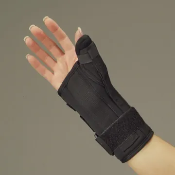 Wrist / Thumb Splint DeRoyal® Foam Right Hand Black 2X-Large
