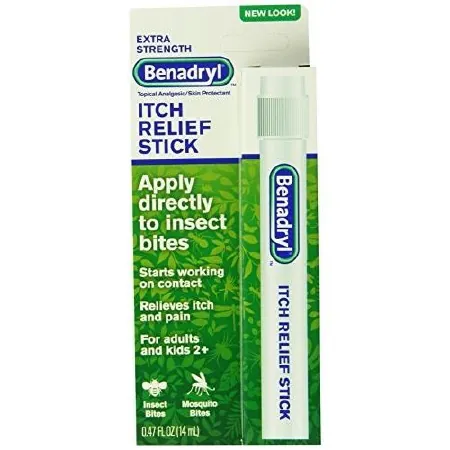 Itch Relief Benadryl® 2% - 0.1% Strength Liquid 0.47 oz. Stick