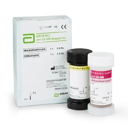 Reagent Architect™ STAT Cardiac Marker Creatine Kinase MB (CK-MB) For Architect iSystem with STAT Protocol Capability 100 Tests R1: 6.6 mL, R2: 5.9 mL