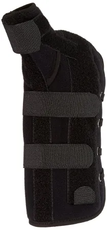 Wrist Brace with Thumb Spica U2™ Felt / Metal / Nylon / Polyester Right Hand Black One Size Fits Most