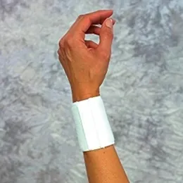 Wrist Support Wraparound / Wristlet Elastic Left or Right Wrist White One Size Fits Most