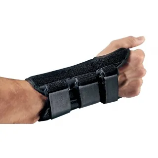 Wrist Brace ProCare® ComfortFORM™ Aluminum / Foam / Spandex Left Hand Black Small